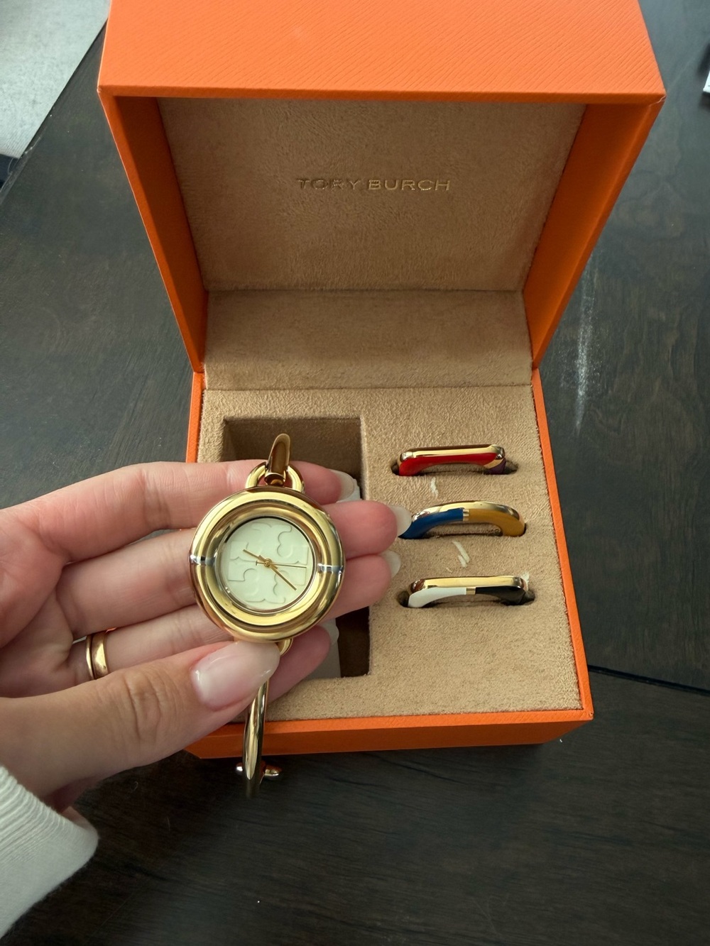 Tory Burch Miller Gold Watch Interchangeable Set